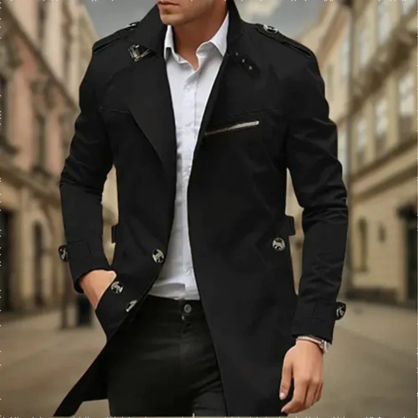 Hommes Trench-Coat Imperméable | Double Boutonnage
